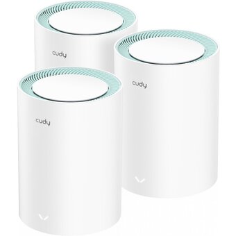  Бесшовный Mesh роутер Cudy M1300 (3-Pack) AC1200 10/100/1000BASE-TX белый 