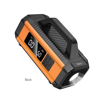  Аккумулятор внешний резервный HOCO QS4 Intelligent air pump with emergency start-up 10000mAh 