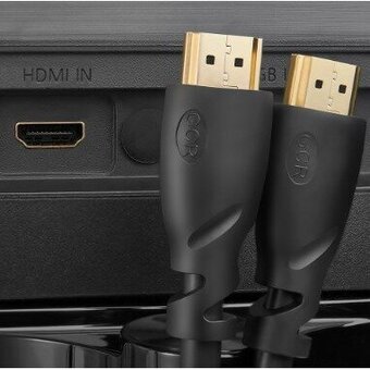  Кабель Greenconnect Prof GCR-HM313-0.5m HDMI 2.0 OD9.0mm 28/24 AWG 0.5m черный 