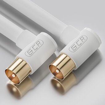  Кабель Greenconnect GCR-52335 антенный коаксиальный TV M угловой/TV M угловой 5.0m 