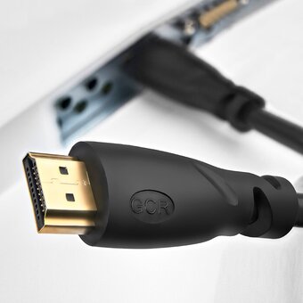  Кабель Greenconnect Prof GCR-HM313-0.5m HDMI 2.0 OD9.0mm 28/24 AWG 0.5m черный 