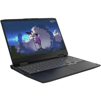  Ноутбук Lenovo IdeaPad Gaming 3 15ARH7 (82SB00NBRK) 15.6" WQHD IPS 350N 165Hz/Ryzen 5 7535HS/16GB/SSD512GB/RTX 4050 6GB/Backlit/DOS/Onyx Grey 