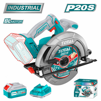  Пила дисковая TOTAL TSLI18511 Industrial с акк и ЗУ 