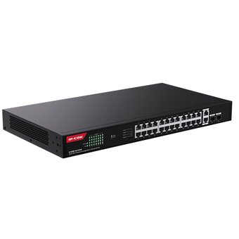  Неуправляемый гигабитный PoE коммутатор IP-COMG1128P-24-410W Ethernet 26GE+2SFP с 24 портами PoE 