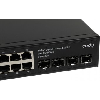  Коммутатор управляемый Cudy GS2024S2 (L2) 24x1Гбит/с 4SFP 