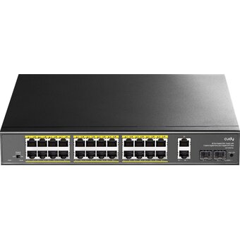  Коммутатор неуправляемый Cudy GS1026PS2 (L2) 26x1Гбит/с 2xКомбо(1000BASE-T/SFP) 2SFP 24PoE 300W 