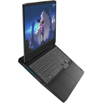  Ноутбук Lenovo IdeaPad Gaming 3 15ARH7 (82SB00NBRK) 15.6" WQHD IPS 350N 165Hz/Ryzen 5 7535HS/16GB/SSD512GB/RTX 4050 6GB/Backlit/DOS/Onyx Grey 