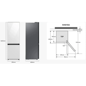  Холодильник Samsung RB34C675EBN/EF черный инвертер 