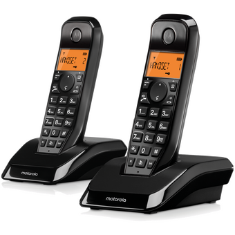  Радиотелефон Motorola S1202 черный 