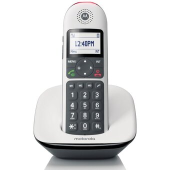  Радиотелефон Motorola CD5001 черный/белый 