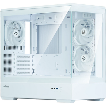  Корпус ZALMAN P30 V2, MATX, White, Window, 2x3.5", 3x2.5", 1xUSB Type-C, 1xUSB3.0, Side 2x120mm ARGB, Rear 1x120mm ARGB, VGA support 