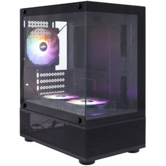  Корпус 1STPLAYER Miku Mi2-A ARGB Black (Mi2-A-BK-2F2R(AP)-1F2(AP) / mATX / 3x120mm ARGB fans 