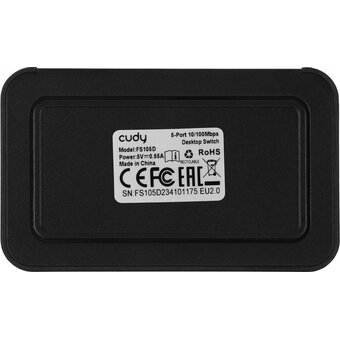 Коммутатор неуправляемый Cudy FS105D (L2) 5x100Мбит/с 