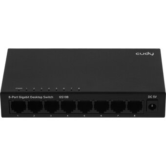  Коммутатор неуправляемый Cudy GS108 (L2) 8x1Гбит/с 