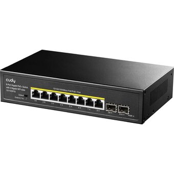  Коммутатор неуправляемый Cudy GS1008PS2 (L2) 8x1Гбит/с 2SFP 8PoE+ 120W 