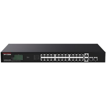  Неуправляемый PoE коммутатор IP-COM G1128P-24-250W с 24 Гигабитными портами PoE и 2 SFP портами 