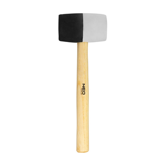  Киянка резиновая NEO Tools 25-068 680 г черно-белая 