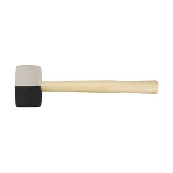  Киянка резиновая TOPEX 02A355 63 мм, 680 г, черно-белая 