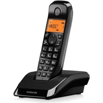  Радиотелефон Motorola S1201 черный 