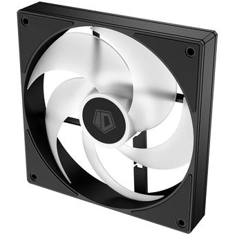  Вентилятор ID-COOLING AS-140-ARGB-K 140x140x25мм (PWM, резиновые углы, черный, 300-1800об/мин, супертихий) Box 
