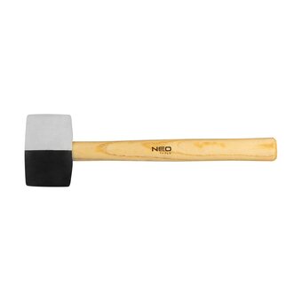  Киянка резиновая NEO Tools 25-067 450 г черно-белая 