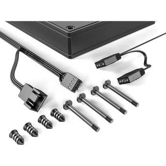  Вентилятор ID-COOLING AS-140-ARGB-K 140x140x25мм (PWM, резиновые углы, черный, 300-1800об/мин, супертихий) Box 