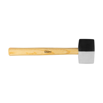  Киянка резиновая NEO Tools 25-067 450 г черно-белая 