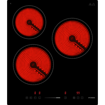 Варочная поверхность Hyundai HHE 4554 BG черный   Варочная поверхность Hyundai HHE 4554 BG черный