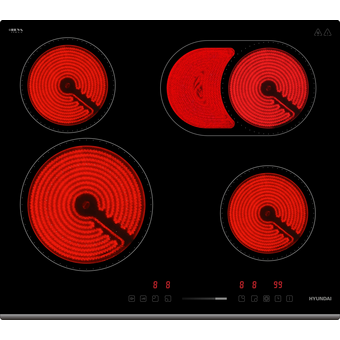  Варочная поверхность Hyundai HHE 6672 BG черный 