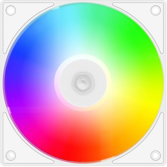  Вентилятор ID-COOLING AS-120-ARGB-W (120mm, 2000rpm, 58.0 CFM, 27.2 дБ, PWM 4-pin, ARGB, white) 