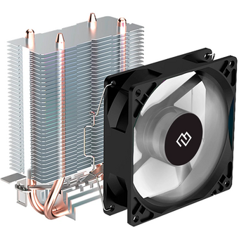  Кулер Digma D-CPC110-1 90x90x25mm Soc-AM4/1151/1200 черный 3-pin 23dB Al+Cu 110W 245gr Ret 