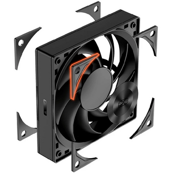 Комплект вентиляторов (3шт.) PCCooler F5R120 BK 3in1 (F5R120-BKNT3-GL) 120x120x25мм (4pin PWM, 500-2200 об/мин) 