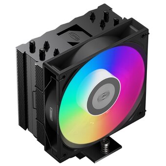  Кулер PCCooler RT400 ARGB BK S115X/1200/1700/1851/AM4/AM5 (TDP 235W, 1x120mm PWM ARGB Fan, 4 тепловые трубки 6мм, 500-2200RPM, 32dBa) 