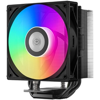 Кулер PCCooler RT400 ARGB BK S115X/1200/1700/1851/AM4/AM5 (TDP 235W, 1x120mm PWM ARGB Fan, 4 тепловые трубки 6мм, 500-2200RPM, 32dBa) 