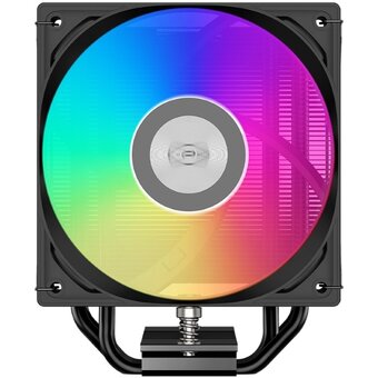  Кулер PCCooler RT400 ARGB BK S115X/1200/1700/1851/AM4/AM5 (TDP 235W, 1x120mm PWM ARGB Fan, 4 тепловые трубки 6мм, 500-2200RPM, 32dBa) 