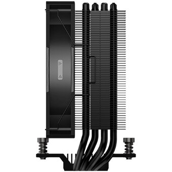  Кулер PCCooler RT400 ARGB BK S115X/1200/1700/1851/AM4/AM5 (TDP 235W, 1x120mm PWM ARGB Fan, 4 тепловые трубки 6мм, 500-2200RPM, 32dBa) 