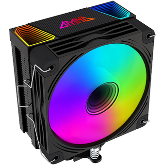  Кулер GMNG GG-CPC220-ARGB2 (GG-CPC220-ARGB2-BK) ARGB Soc-AM5/AM4/1151/1200/2066/1700 черный 4-pin 14-26dB Al+Cu LCD 220W 550gr Ret 