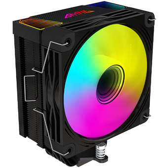  Кулер GMNG GG-CPC220-ARGB2 (GG-CPC220-ARGB2-BK) ARGB Soc-AM5/AM4/1151/1200/2066/1700 черный 4-pin 14-26dB Al+Cu LCD 220W 550gr Ret 