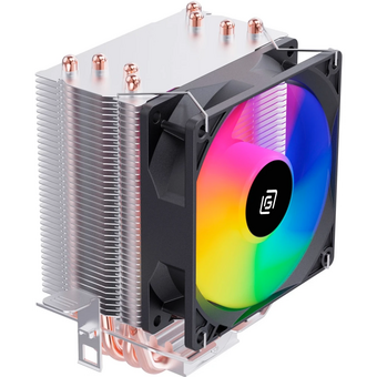  Кулер Оклик OG-CPC130FRGB-1 RGB Soc-AM4/1151/1200 черный 3-pin 18-23dB Al+Cu 130W 453gr Ret 