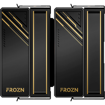  Кулер ID-COOLING Frozn A620 GDL LGA1700/1200/115X/AM5/AM4 (TDP 260W, PWM, черно-золотой, 6 тепл.трубок + медная база, Dual Fan 120mm) RET 