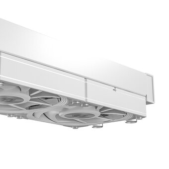  СВО ID-COOLING DX240 Max White LGA1700/1200/115X/AM4/AM5 (TDP 350W, ARGB Pump, PWM, Dual Fan 120mm, белый) RET 