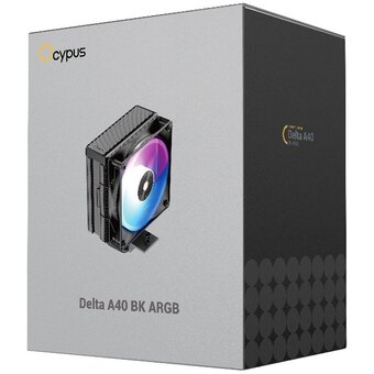  Вентилятор Ocypus Delta A40 BK ARGB Black (Delta-A40-BK1NAWN00X-GL) 220W/ All Intel/ AMD AM*/ Screws 