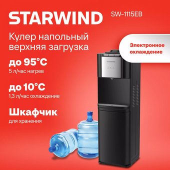  Кулер StarWind SW-1115EB черный 