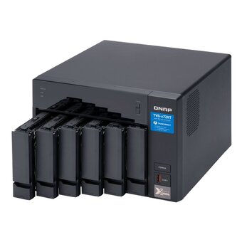  Сетевое хранилище NAS Qnap Original TVS-672XT-I3-8G 6-bay настольный Core i3 8100T 