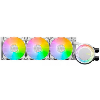  СВО MSI Mag CoreLiquid E360 White (306-7ZW6E27-C24) 3x ARGB Fan, ARGB Block, Color Box, Pallet packing 