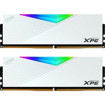  ОЗУ ADATA XPG Lancer RGB AX5U6400C3216G-DCLARWH 32GB DDR5 6400 DIMM 2*16, 1.4V, CL32-39-39, On-Die ECC, Power Management IC, white 