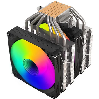  Кулер GMNG GG-CPC250-ARGB1 (GG-CPC250-ARGB1-BK) ARGB 120x120x25mm Soc-AM5/AM4/1151/1200/2066/1700 черный 4-pin 22-32dB Al+Cu 250W 945gr Ret 