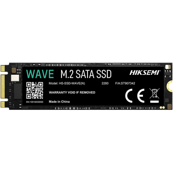  SSD HIKSEMI 2.0Tb (HS-SSD-Wave(N) 2048G) M.2 (SATA3, up to 550/500MBs, 3D NAND, 560TBW) 