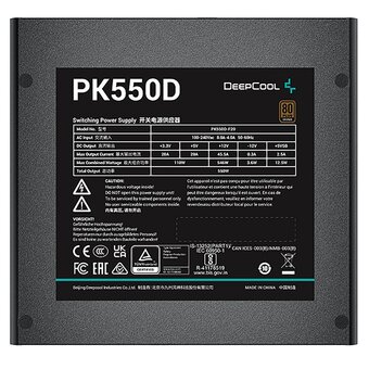  Блок питания Deepcool PK550D (R-PK550D-FA0B-WGEU) 