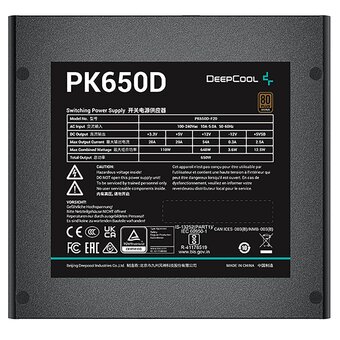  Блок питания Deepcool PK650D (R-PK650D-FA0B-WGEU) 